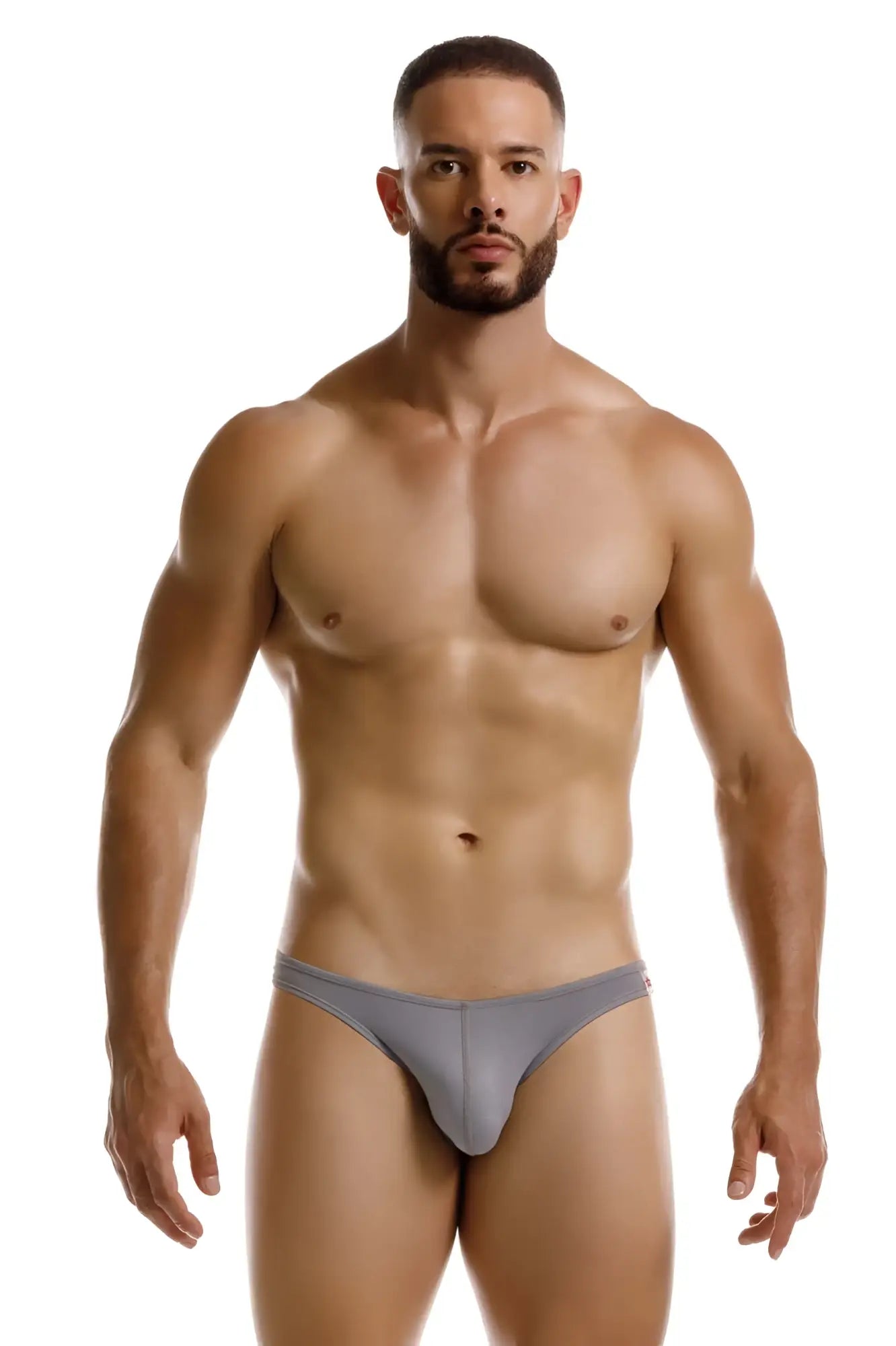 Gray jor 2247 cosmo bikini briefs with smooth form-fitting design ideal for athletic use