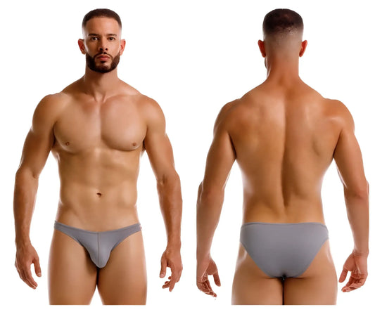 Gray jor 2247 cosmo bikini briefs with smooth form-fitting design made from soft fabric for comfortable wear