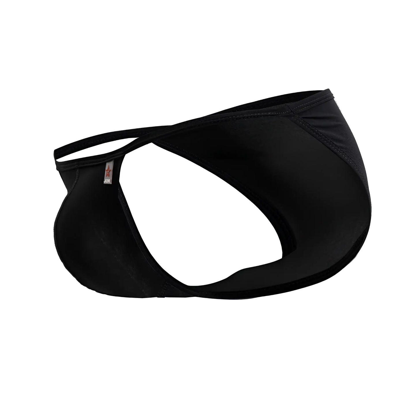 Black jor 2257 axel bikini briefs with sleek form-fitting design and thin side straps in soft fabric