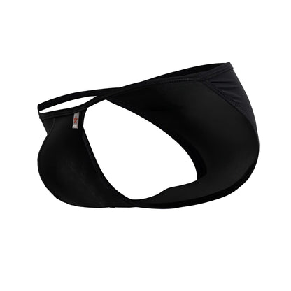 Black jor 2257 axel bikini briefs with sleek form-fitting design and thin side straps in soft fabric