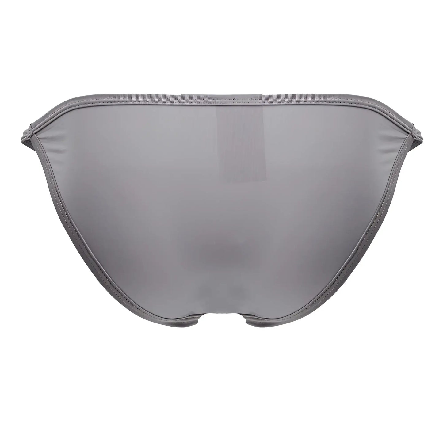 Gray mesh bikini bottom jor 2257 axel with sleek form-fitting design and subtle vertical ribbing visible from the back