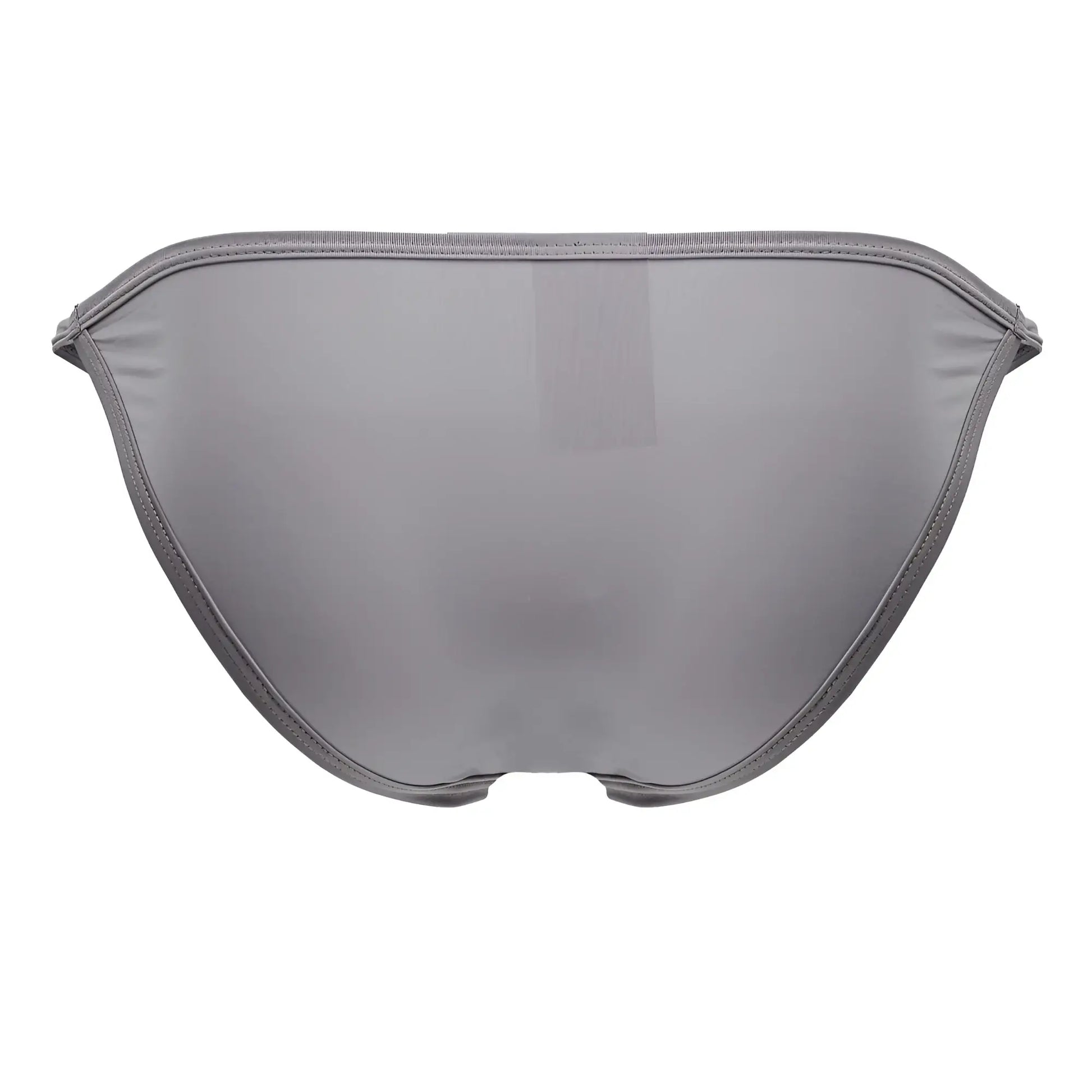 Gray mesh bikini bottom jor 2257 axel with sleek form-fitting design and subtle vertical ribbing visible from the back