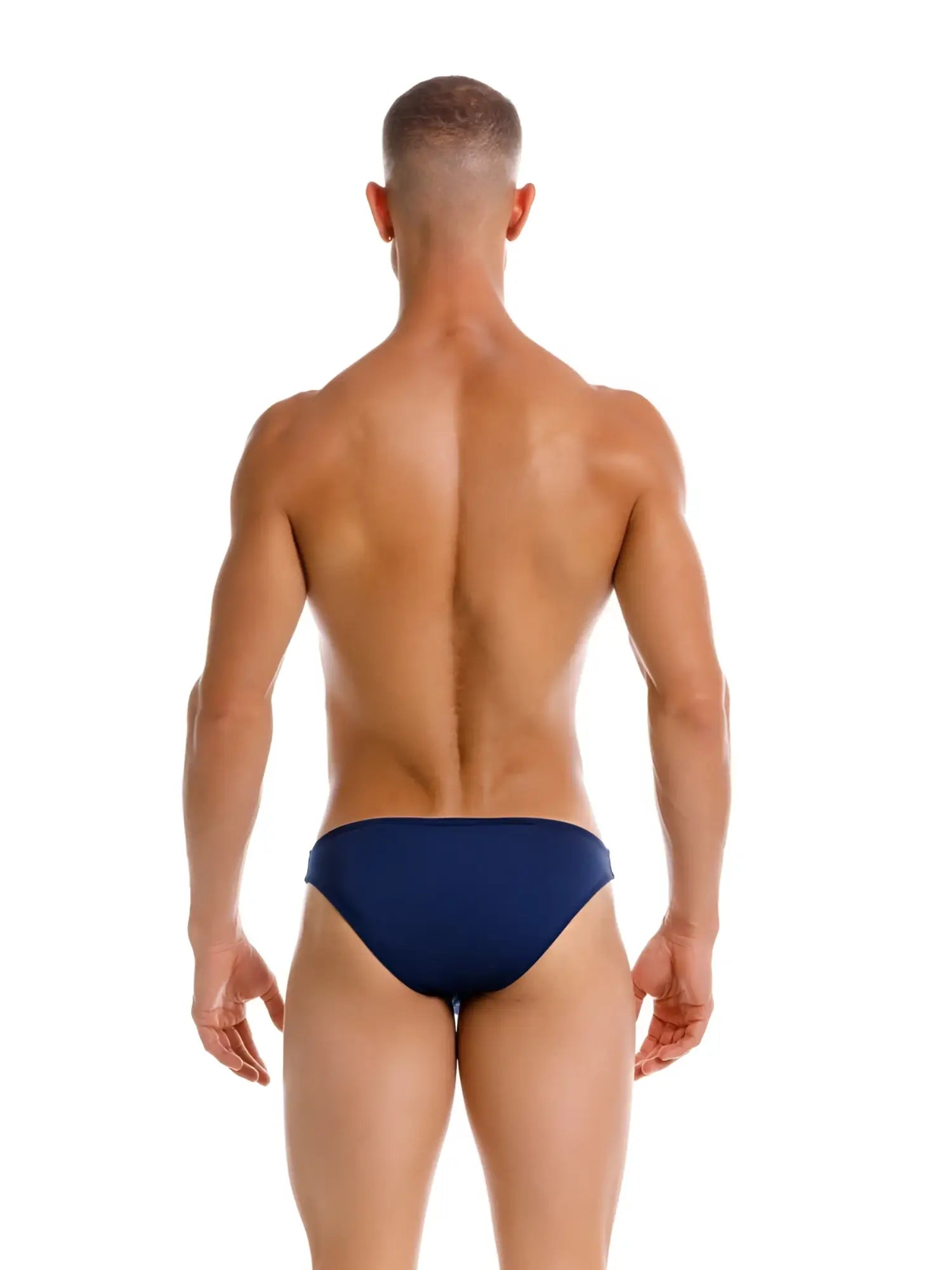 Navy blue jor 2273 travel swim bikini briefs front view made of quick-dry fabric for swim and travel use