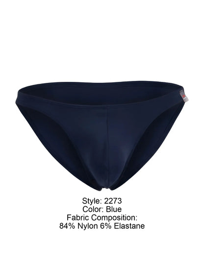 Navy blue jor 2273 travel swim bikini swim trunks made of 84% nylon and 6% elastane for comfortable water use
