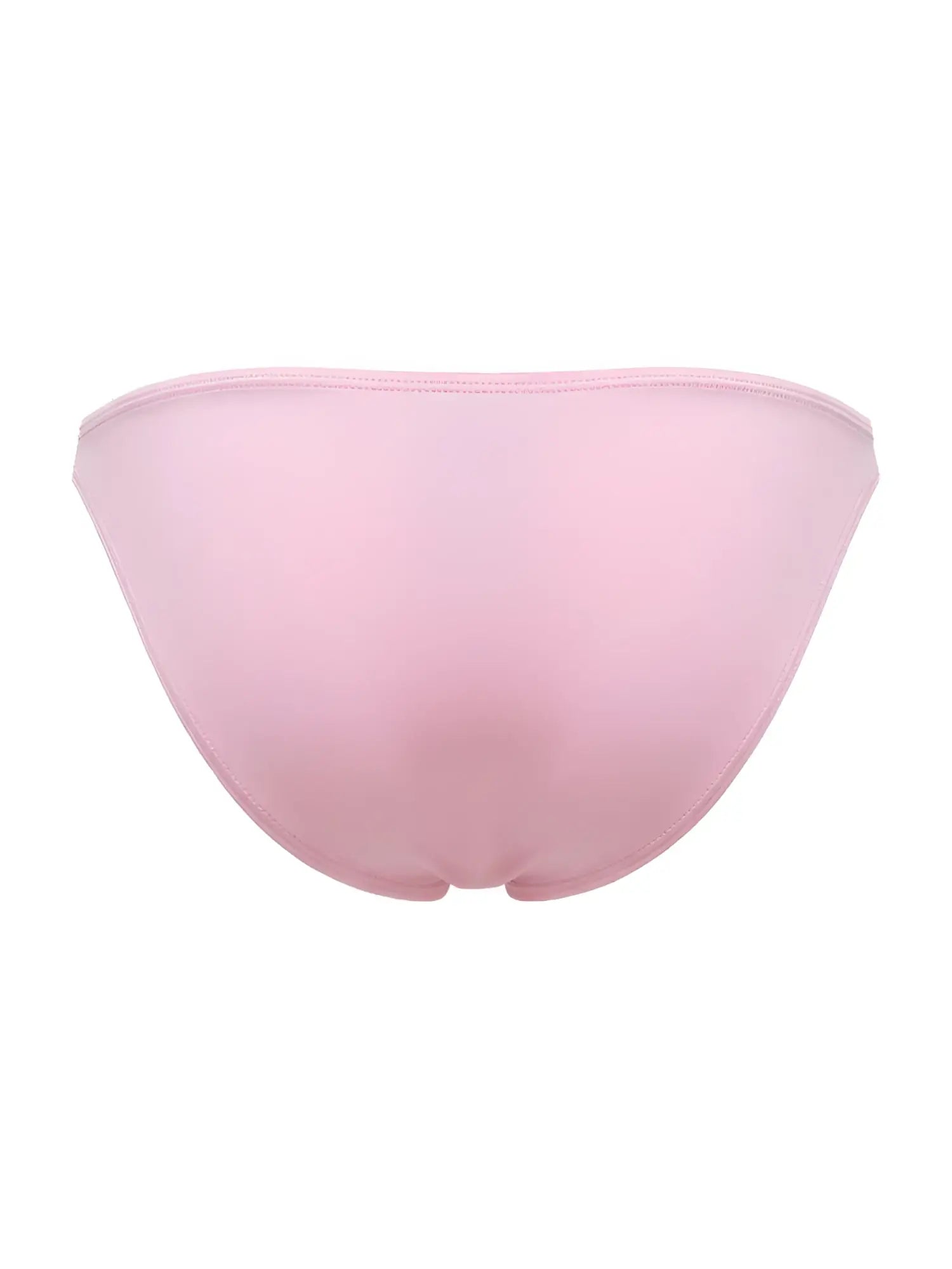 A delicate translucent pink mesh bikini bottom with a smooth seamless design from JOR 2355 Eros Bikini