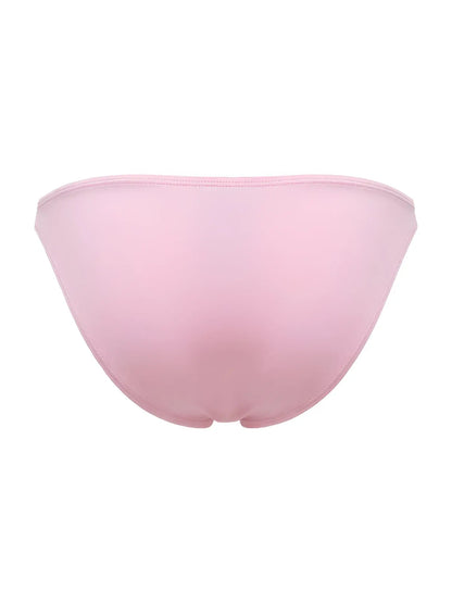 A delicate translucent pink mesh bikini bottom with a smooth seamless design from JOR 2355 Eros Bikini