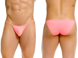 Pink thong bikini jor 2358 axel in candy color with a small front logo made from comfortable fabric