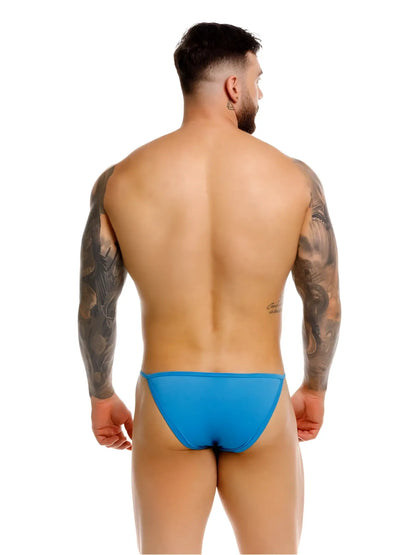 Bright blue form-fitting swim trunks jor 2358 axel bikini color turquoise designed for swimming and beachwear