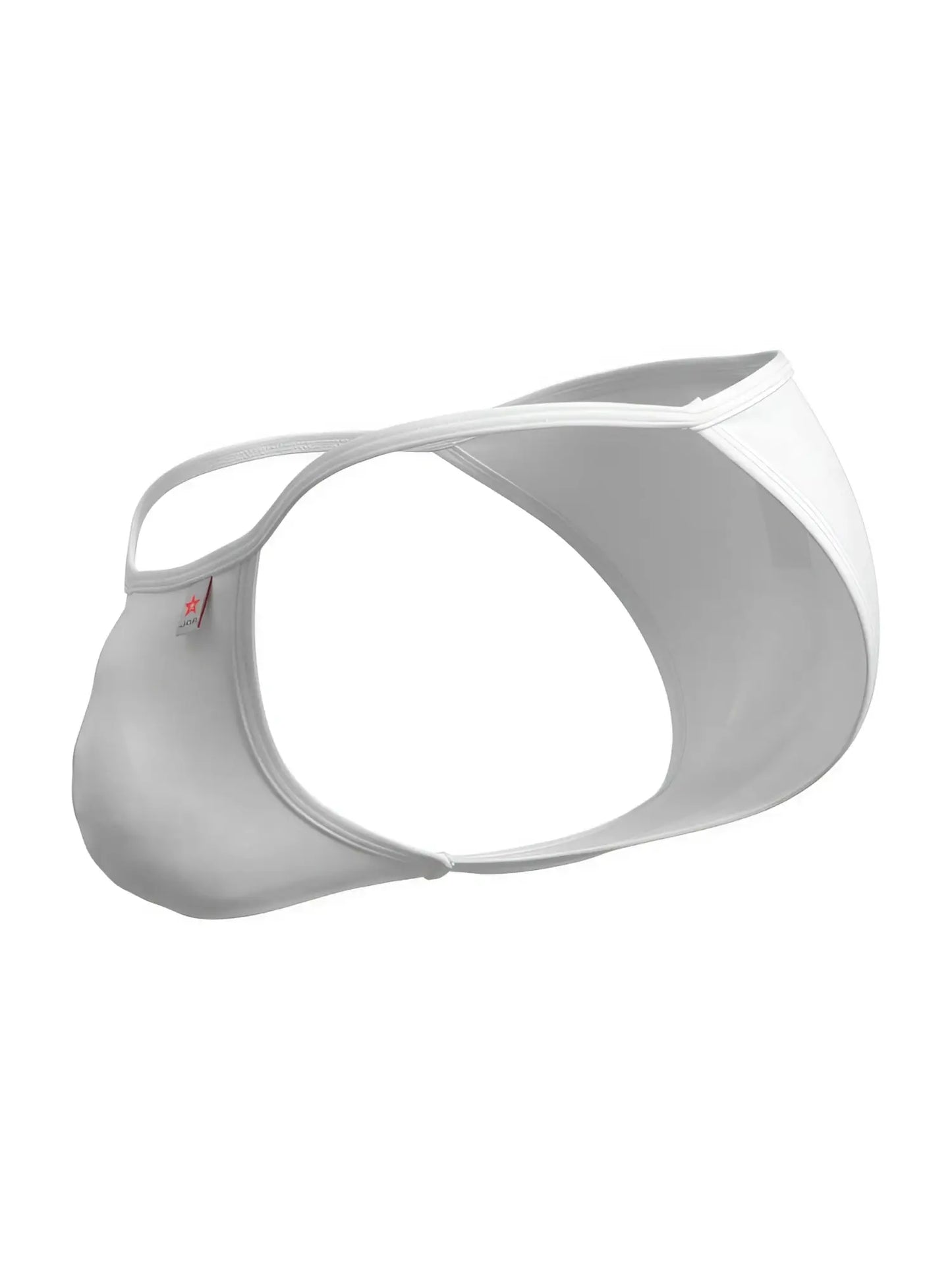 White form-fitting JOR 2358 Axel bikini briefs with sleek minimalist design and subtle elastic waistband