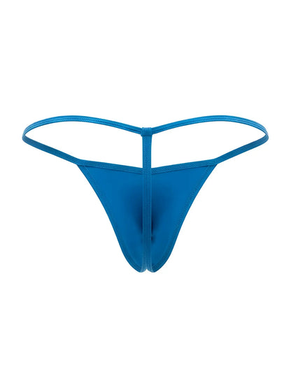 A vibrant turquoise jor 2359 axel g-string thong made of smooth stretchy fabric with a minimalist design and thin straps