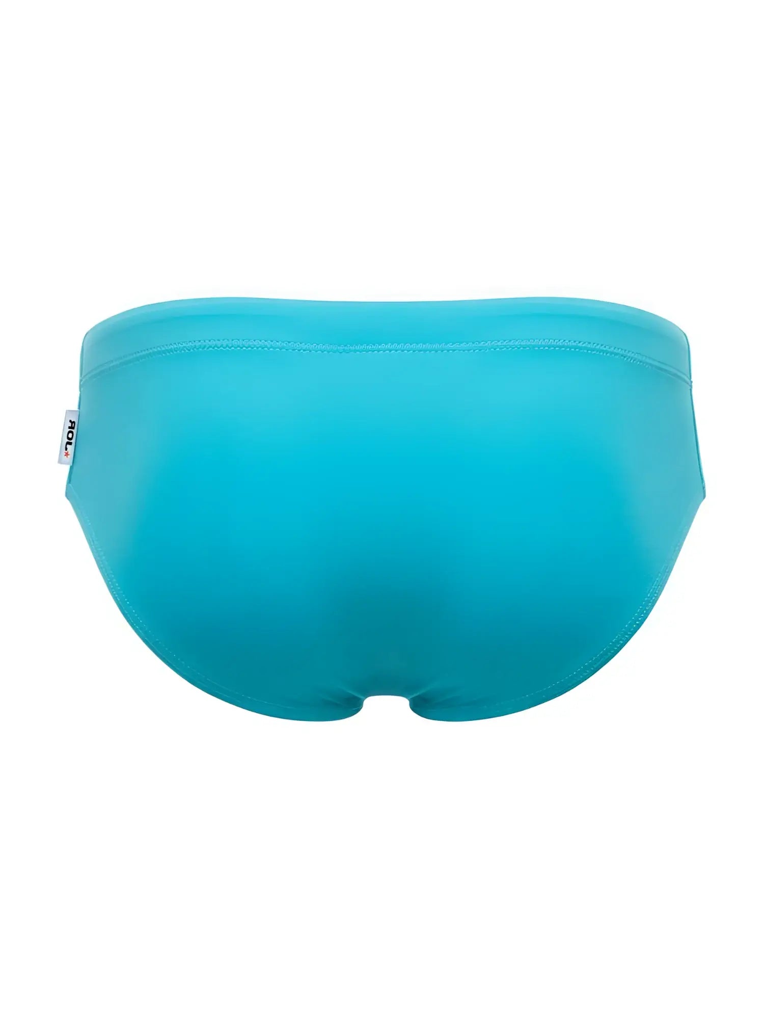 Jor 2387 travel swim briefs in turquoise feature sleek solid design with smooth stretchy fabric and subtle waistband seam