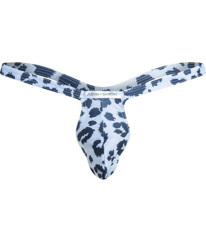 Justin + Simon XSJBU02 Men's Bulge Thong Wild Prints