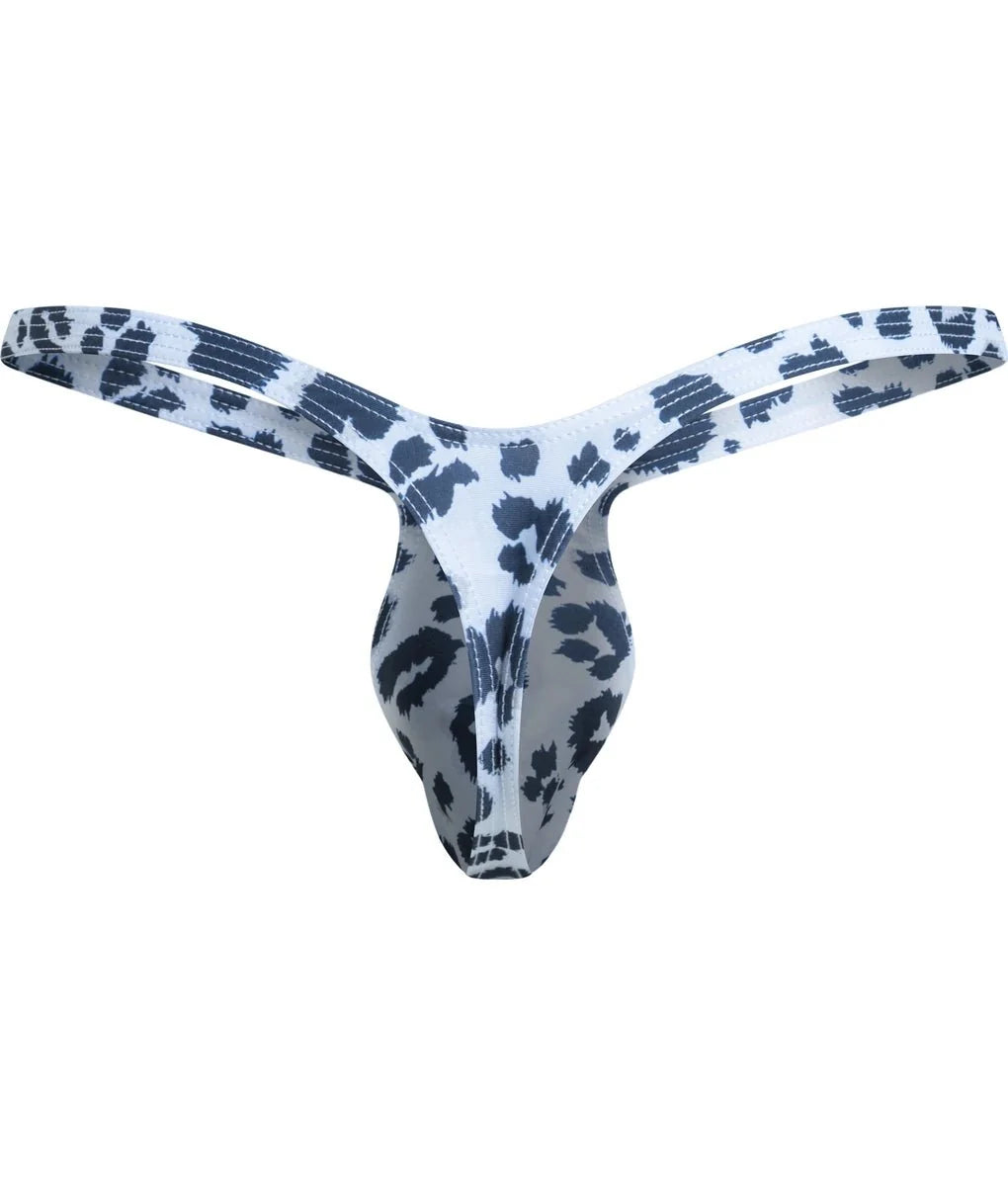 Justin + Simon XSJBU02 Men's Bulge Thong Wild Prints