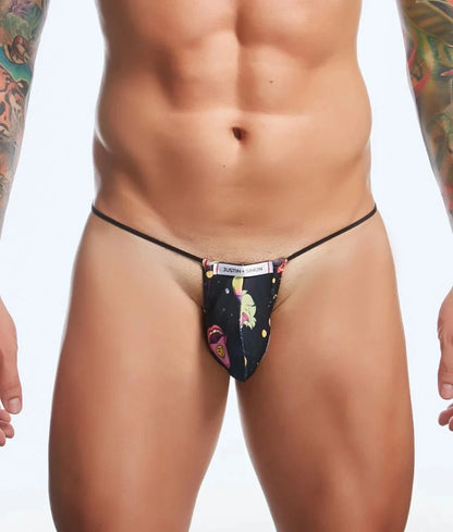 Justin + Simon XSJ02 Men's Classic G-String Bulge Fun Prints