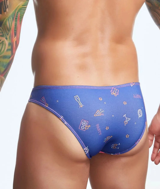 Justin + Simon XSJ01 Men's Classic Bikini Fun Prints