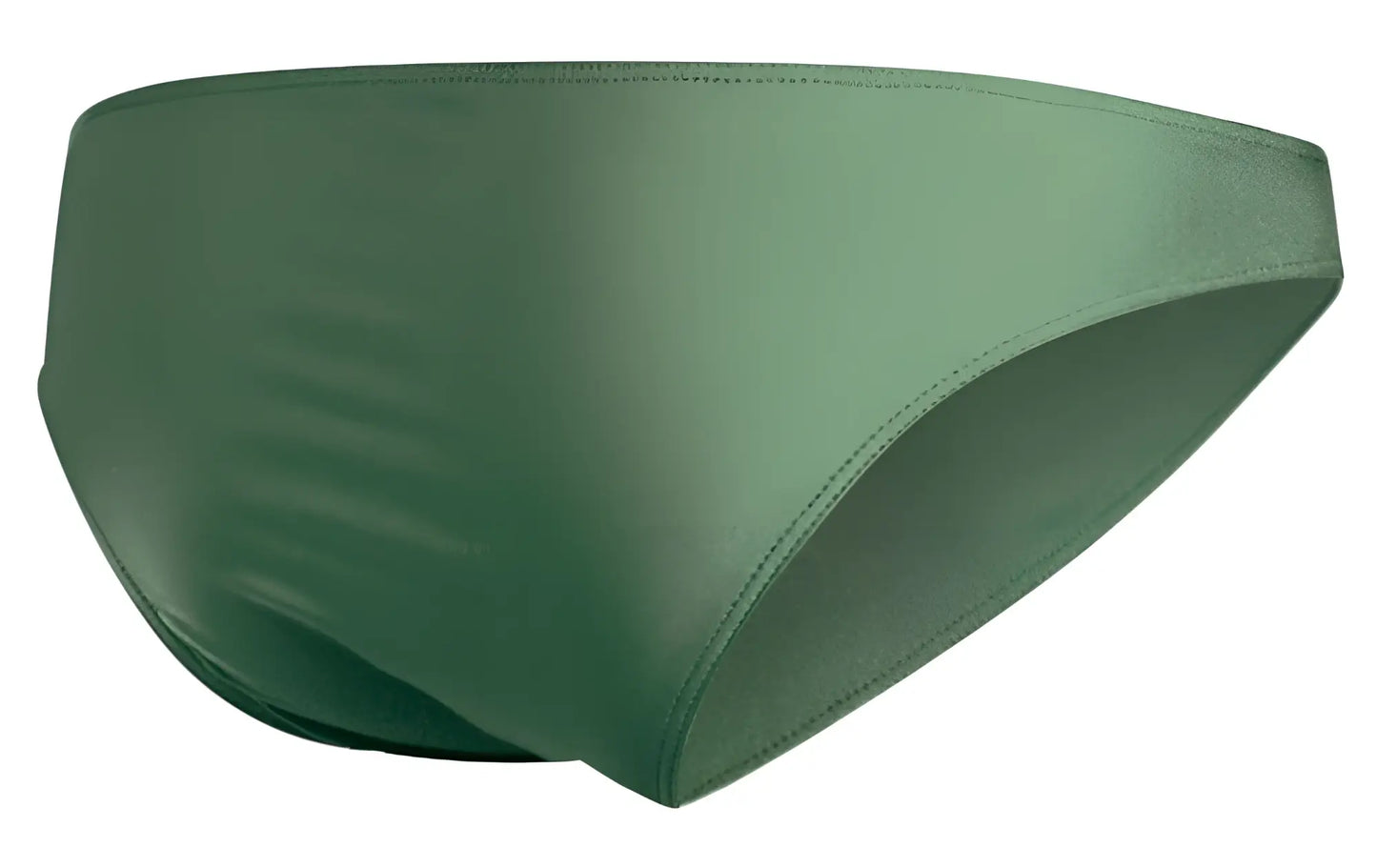 Justin plus Simon XSJ01 classic bikini swim trunks in new green with smooth satin finish and subtle edge stitching