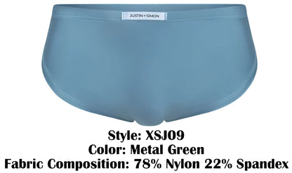 Metal green running shorts by justin + simon style xsj09 featuring breathable fabric and a sleek design