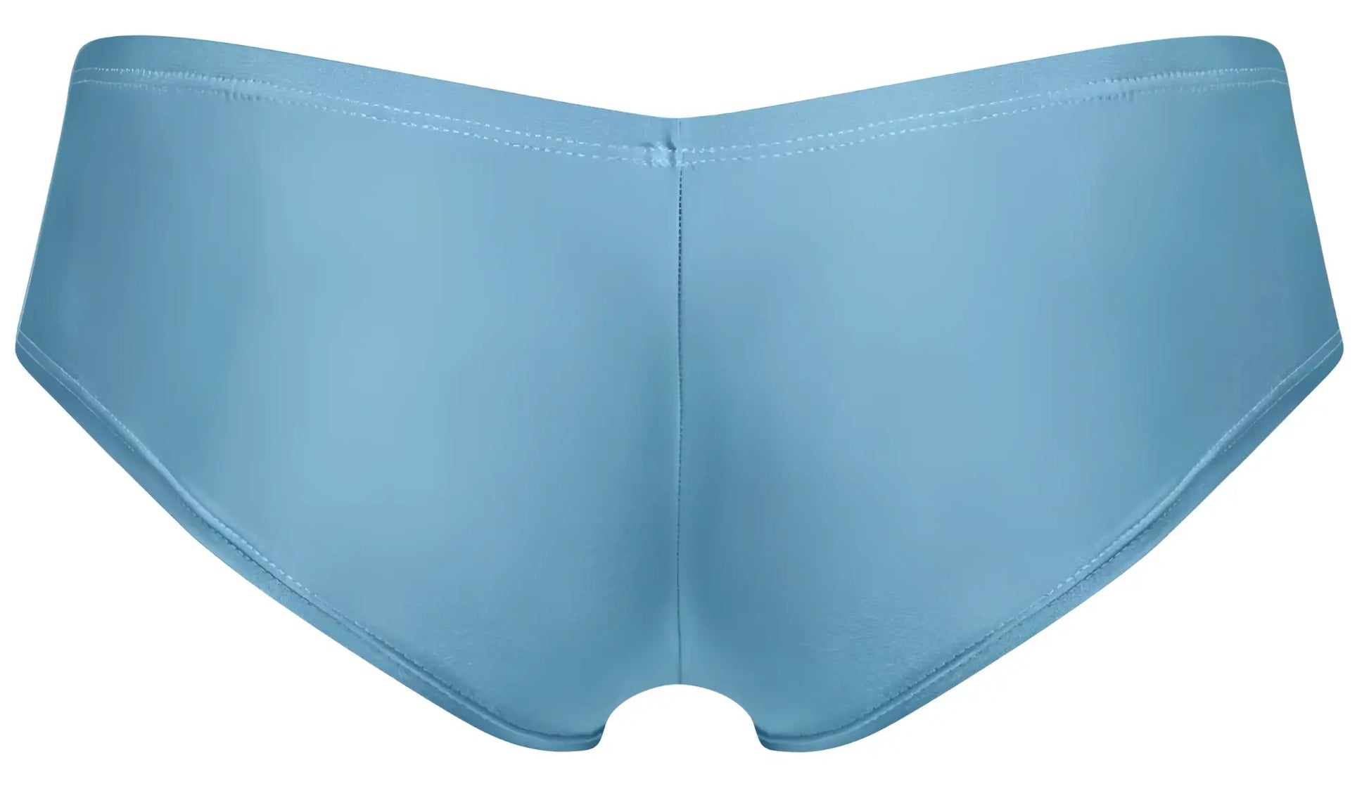 Justin simon xsj13 cheeky bulge boxer in metal green smooth textured light blue women’s briefs with seamless design