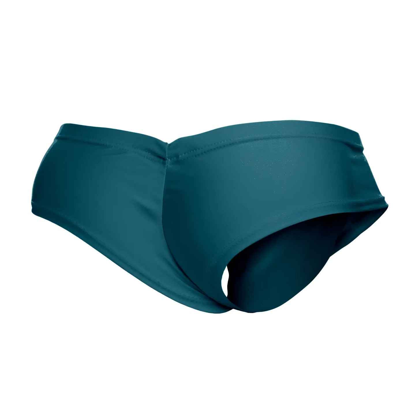 Justin+Simon XSJ22 cheek briefs in opal green made of smooth stretchy fabric with a seamless design