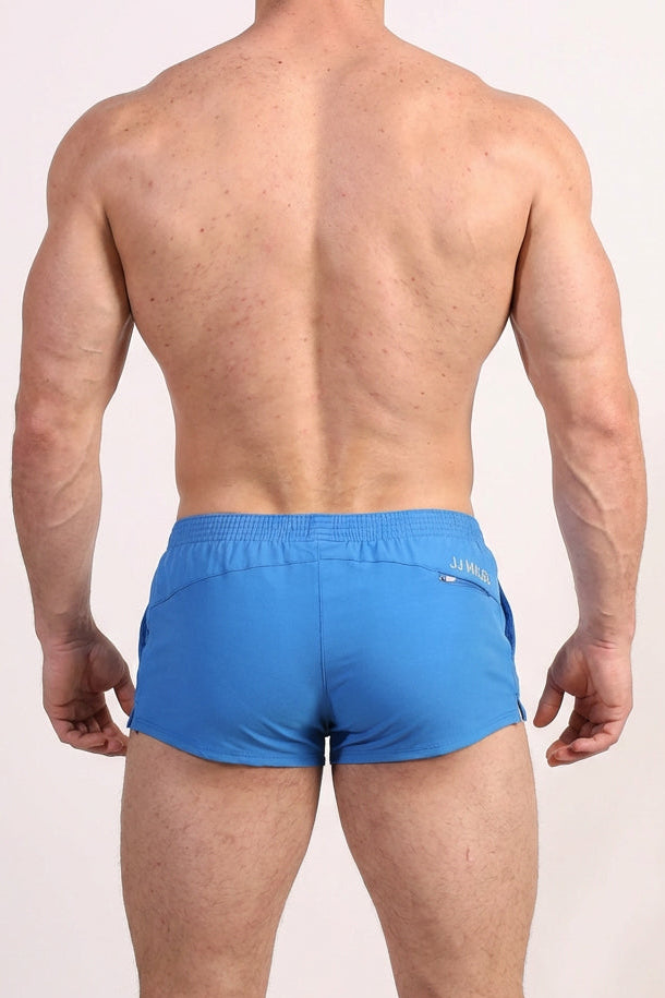 JJ Malibu Men's Stretch-It 2" Short Shorts - True Blue
