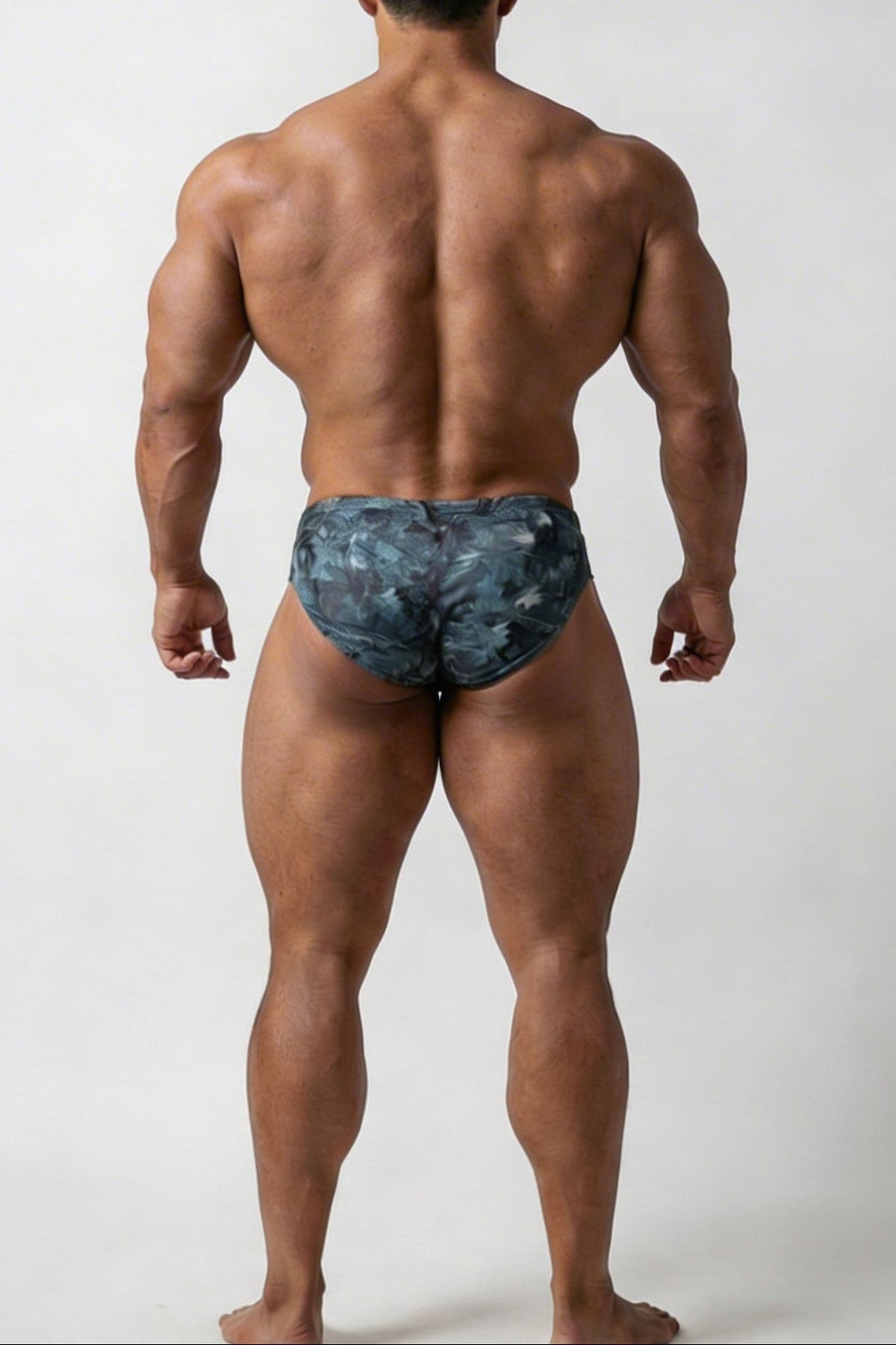 Jed North Men's Men's Classic Physique Trunks 4" Seam - Camo