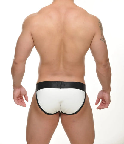 Kody brief white and black briefs with a sleek minimalist design made from soft breathable fabric for everyday comfort