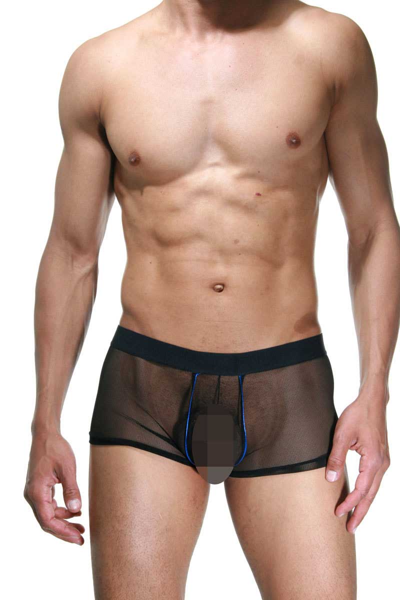 Boxer en tulle LaBlinque sous-vêtement noir/bleu LB-15374 taille XL