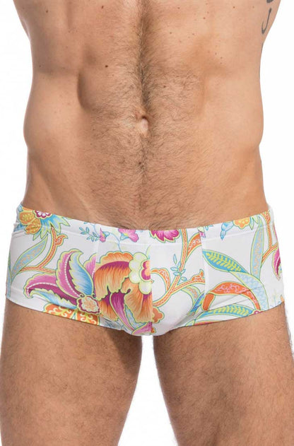 Maillot de bain shorty coupe carrée Hipster Pattaya Invisible L'Homme Polychrome BA202-PAT-LE2 Taille L