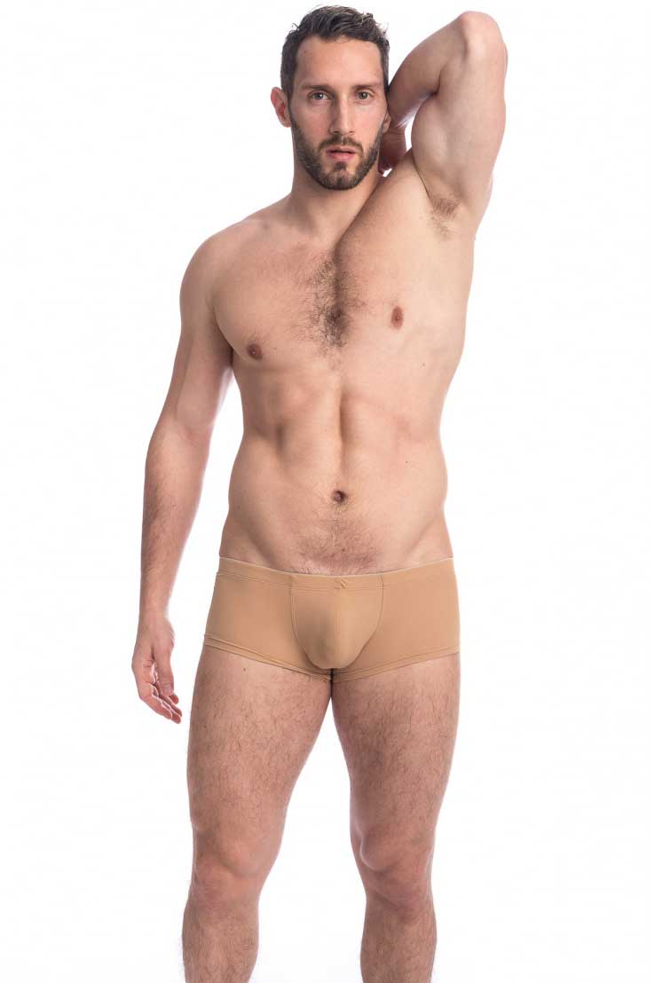 Maillot de bain L'Homme Invisible Tanskin Mini Square Cut Boxer Nude Skin MY18-SEN-N00 Taille M