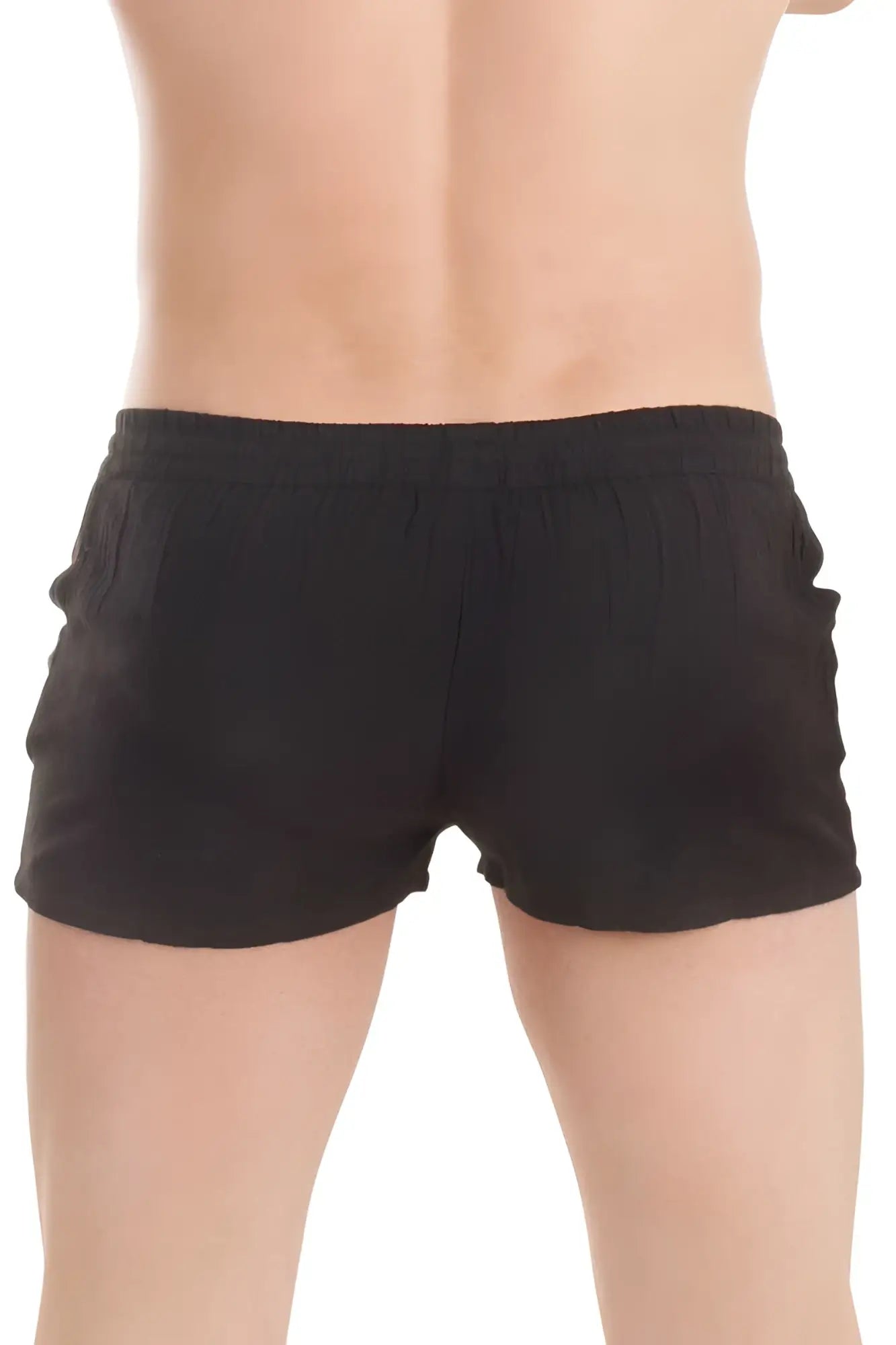 L’homme invisible sensations lounge shorts black size m with elastic waistband and side pockets designed for comfort