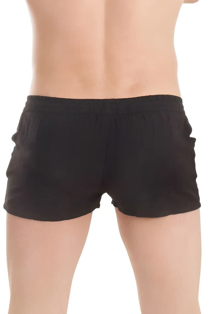 L’homme invisible sensations lounge shorts black size m with elastic waistband and side pockets designed for comfort