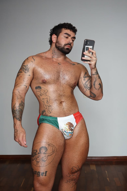 JJ Malibu Men's Lovesick Briefs - Mexican Flag