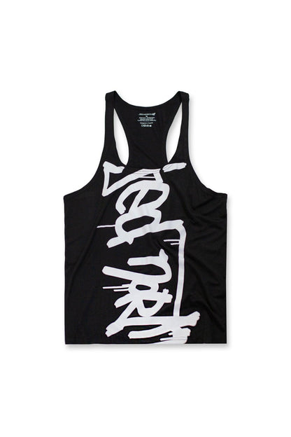 Jed North Men's Classic Bodybuilding Racerback Stringer - B&W Graffiti
