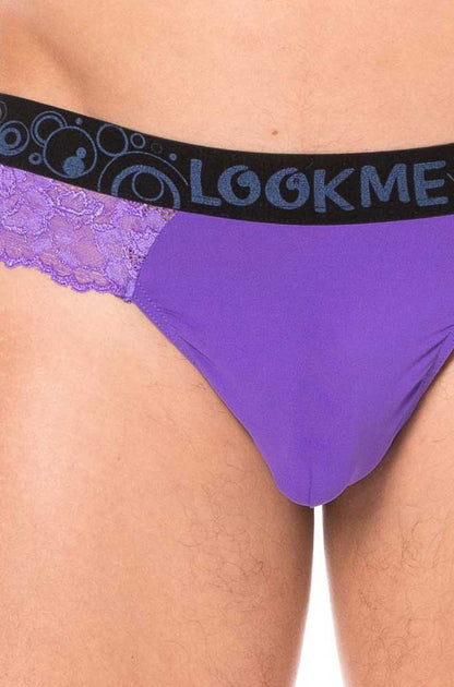 Lookme String en dentelle Violet 2006-57 Taille L