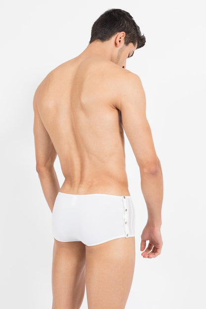 Lookme Agent Double 1 Mini Pants Boxer Brief Sous-vêtements Blanc 40-67 Taille M