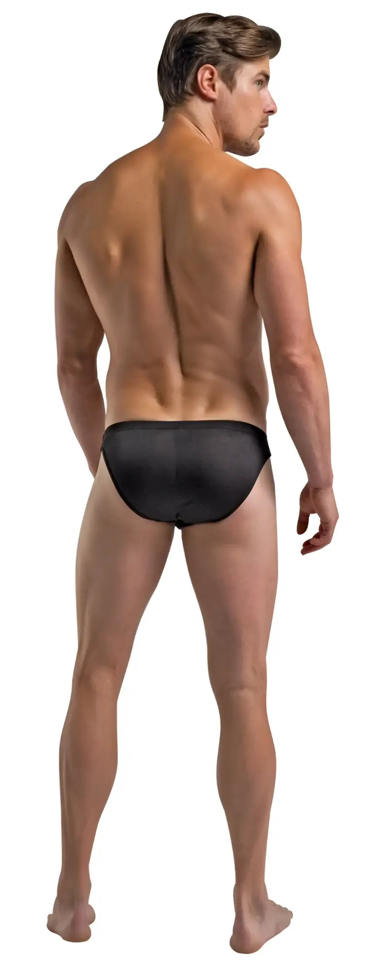 Black magic silk 6606 silk briefs with sleek swim trunks design and smooth fabric finish for comfortable wear