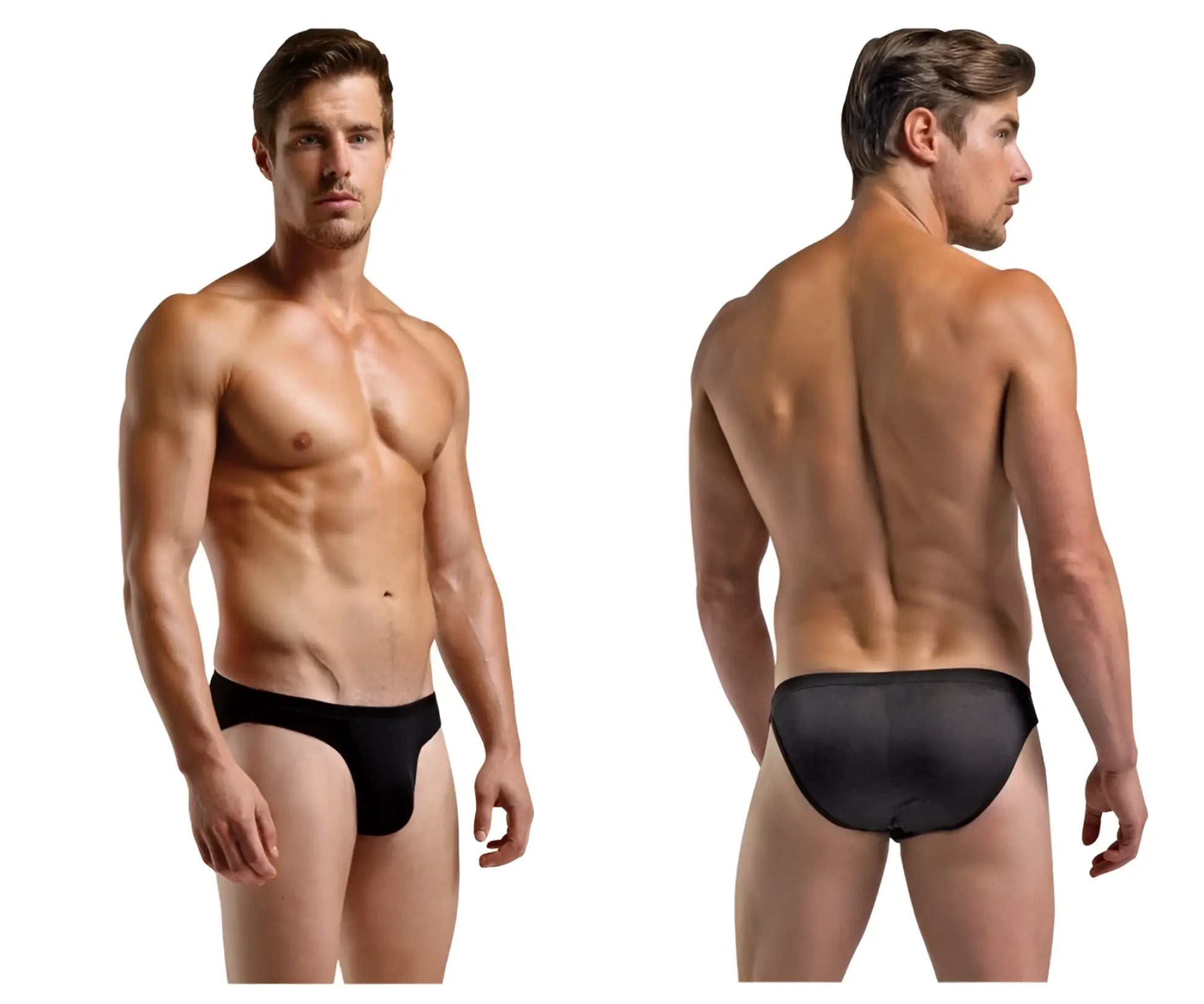 Black magic silk 6606 silk briefs with smooth form fitting design for comfortable everyday wear