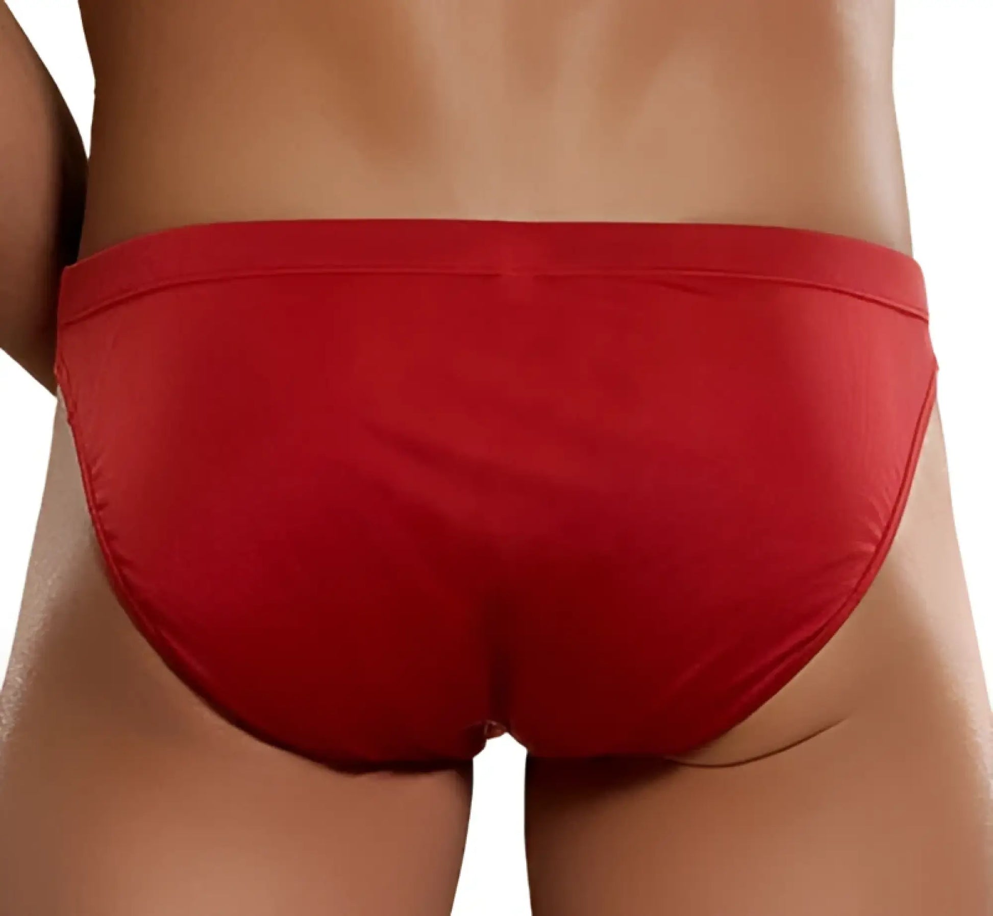 Magic silk red briefs made of smooth stretchy silk knit fabric with a snug fit size s