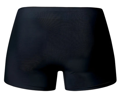 Male power 154-300 hot mesh pouch short black red high-waisted ribbed boxer briefs with smooth texture