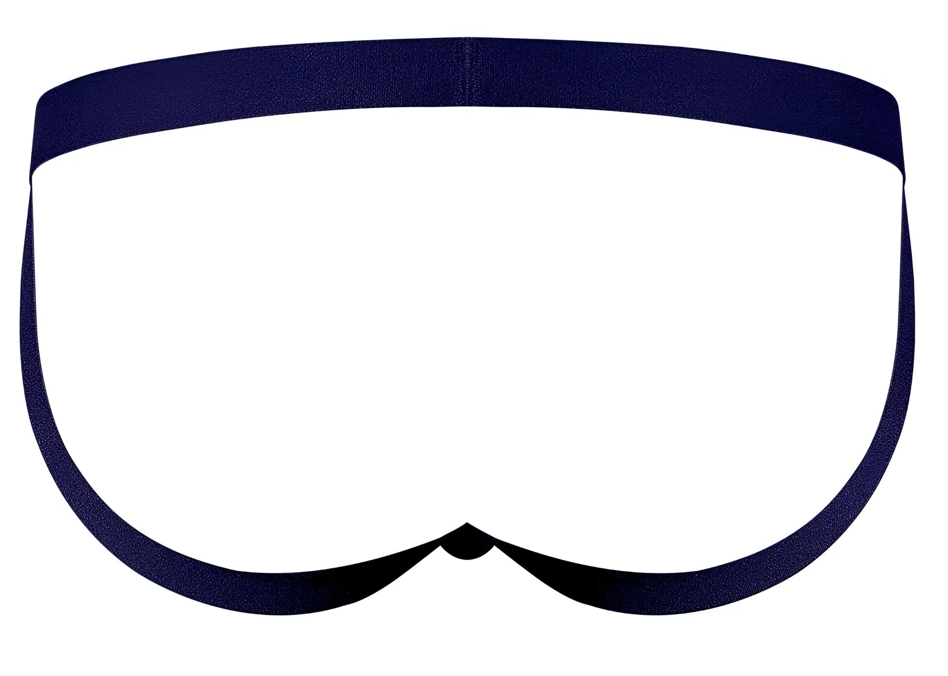 Navy blue cotton male power 386-291 love star jock briefs with supportive waistband and seamless design purple ring