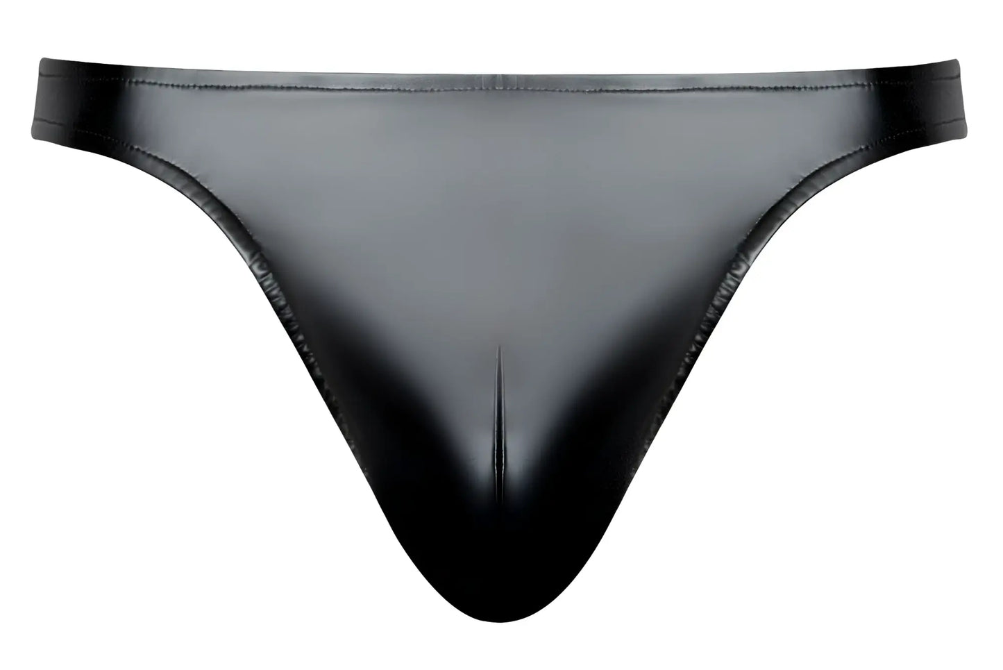 Black glossy latex thong male power 442-301 liquid onyx 2.0 bong thong in black with sleek form-fitting design
