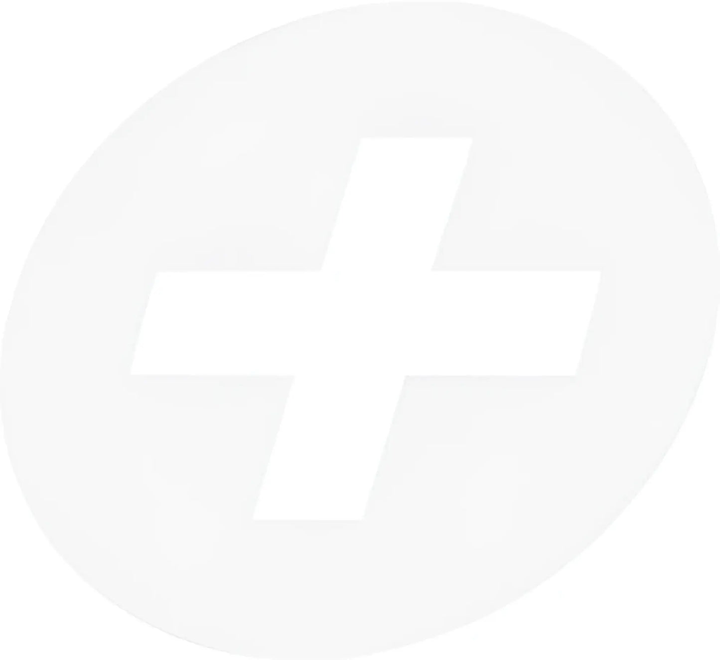 A minimalist white cross emblem within a soft rounded circle on malebasics athletic new hipster boxer brief mb204