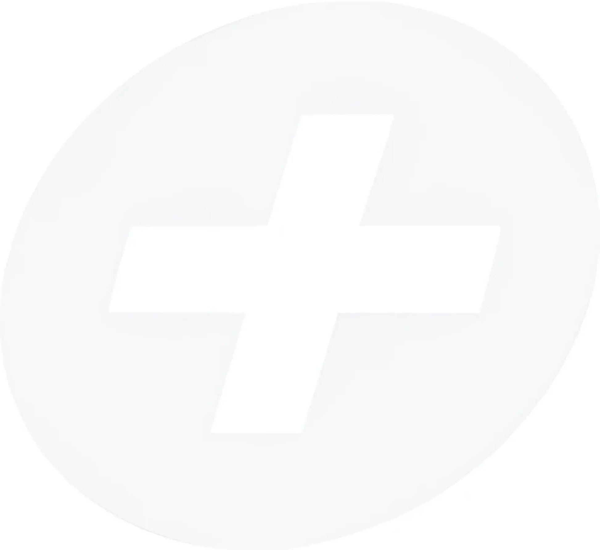A minimalist white cross emblem within a soft rounded circle on malebasics athletic new hipster boxer brief mb204