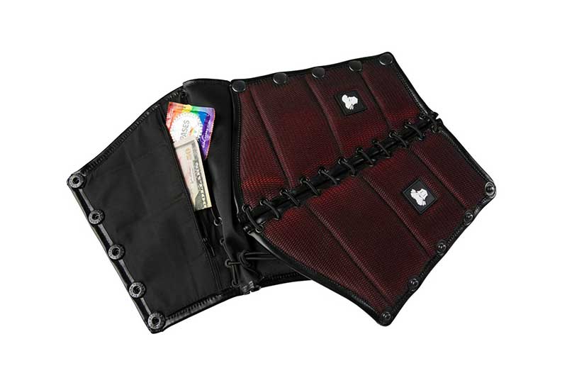 Maskulo Armored Color Under Forearm Guard Wallet Armband Red AC060 Size L