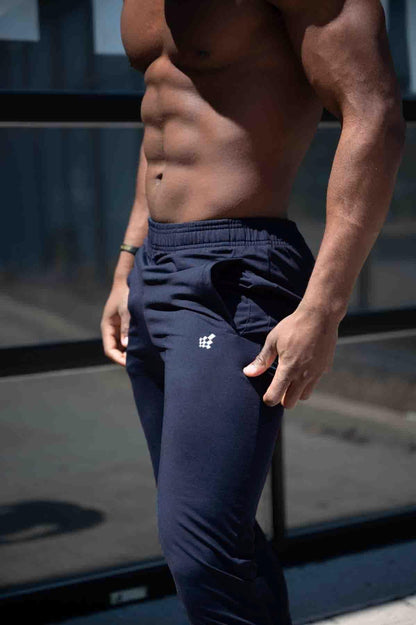 Jed North Men's Matrix Tapered Joggers - Navy