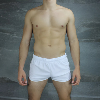 White mckillop vivid score athletic shorts with elastic waistband size s for active sportswear use