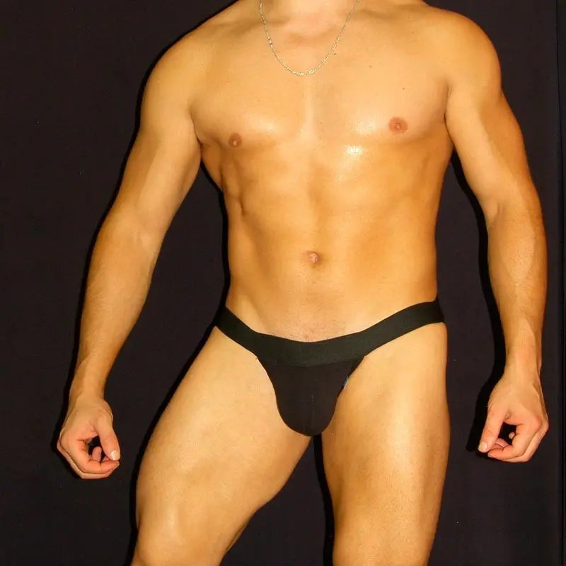 Arroyman Men's Athletic Supporter Jockstrap Underwear Black JK002M