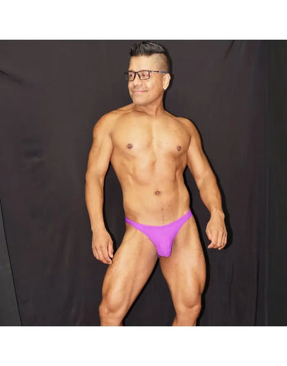 Arroyman Men's Purple Bad Boy Backless Bikini Underwear BAD007L