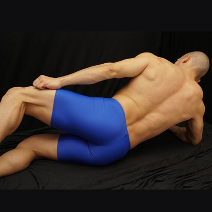 Arroyman Men's Ultra Biker Soccer Shorts - Blue BKR004-XL