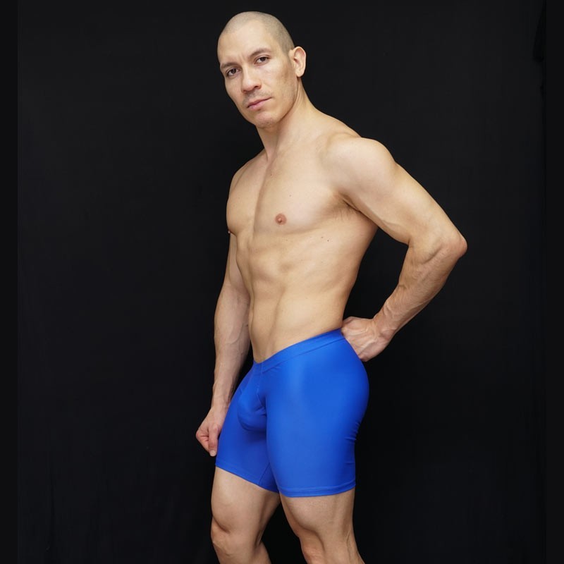 Arroyman Men's Ultra Biker Soccer Shorts - Blue BKR004-XL